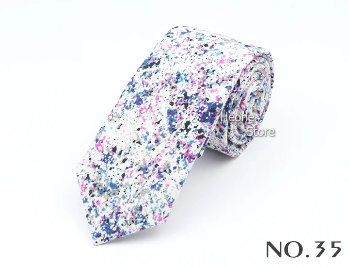 New Floral Elegant Tie For Men Women 100% Cotton Beautiful Flower Paisley Necktie Narrow Skinny Cravat Wedding Casual Corbatas