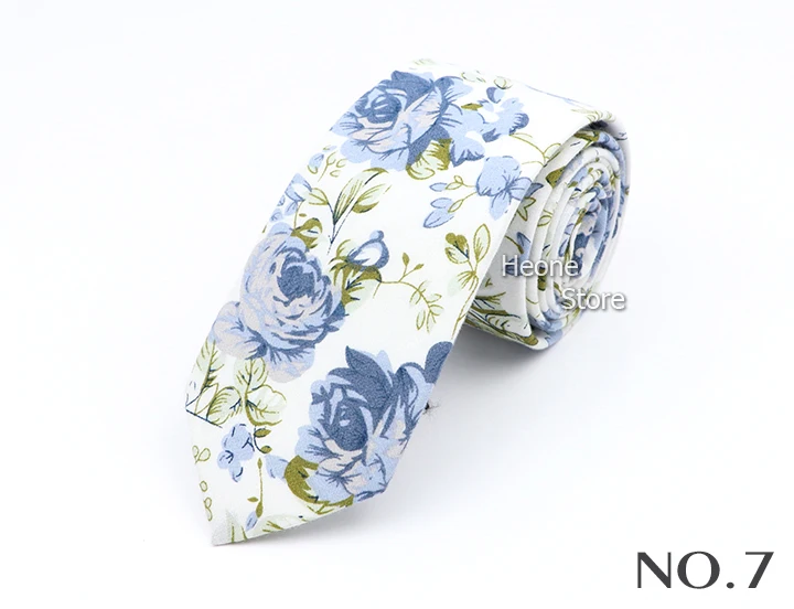 New Floral Elegant Tie For Men Women 100% Cotton Beautiful Flower Paisley Necktie Narrow Skinny Cravat Wedding Casual Corbatas