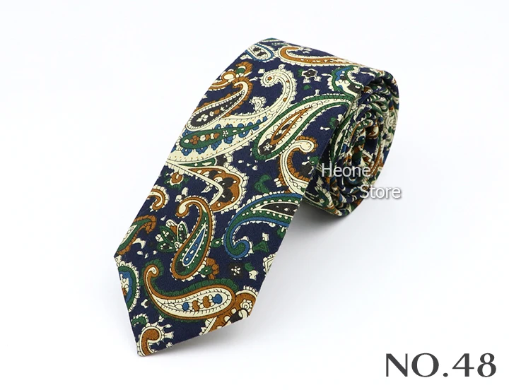 New Floral Elegant Tie For Men Women 100% Cotton Beautiful Flower Paisley Necktie Narrow Skinny Cravat Wedding Casual Corbatas