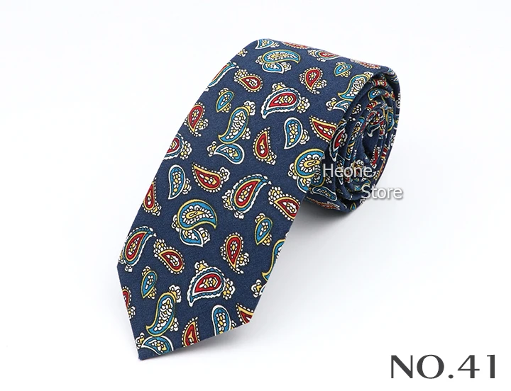 New Floral Elegant Tie For Men Women 100% Cotton Beautiful Flower Paisley Necktie Narrow Skinny Cravat Wedding Casual Corbatas