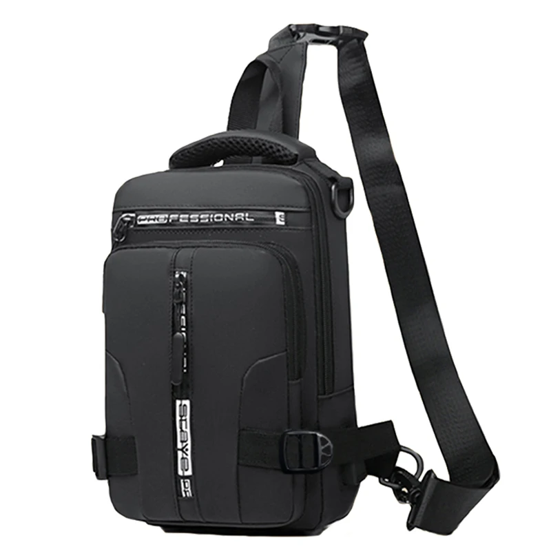 Riding Backpack for Men, Men's Chest Bag, Casual Men's Single Shoulder Bag, Lightweight and Large-Capacity Crossbody Bag