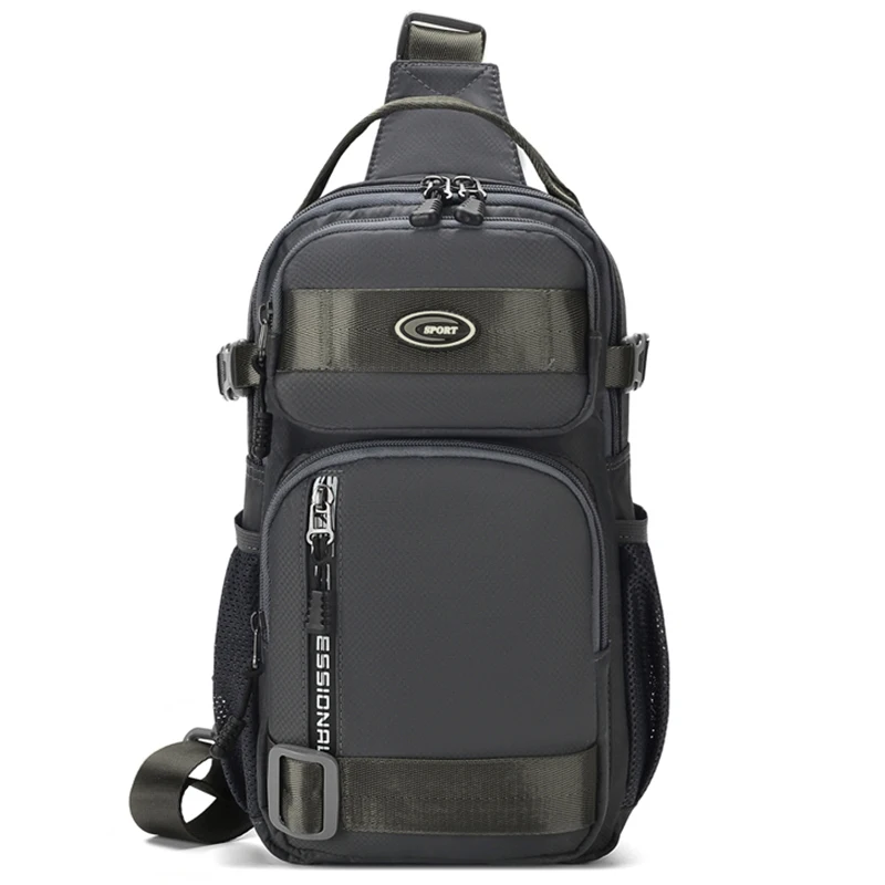 Riding Backpack for Men, Men's Chest Bag, Casual Men's Single Shoulder Bag, Lightweight and Large-Capacity Crossbody Bag