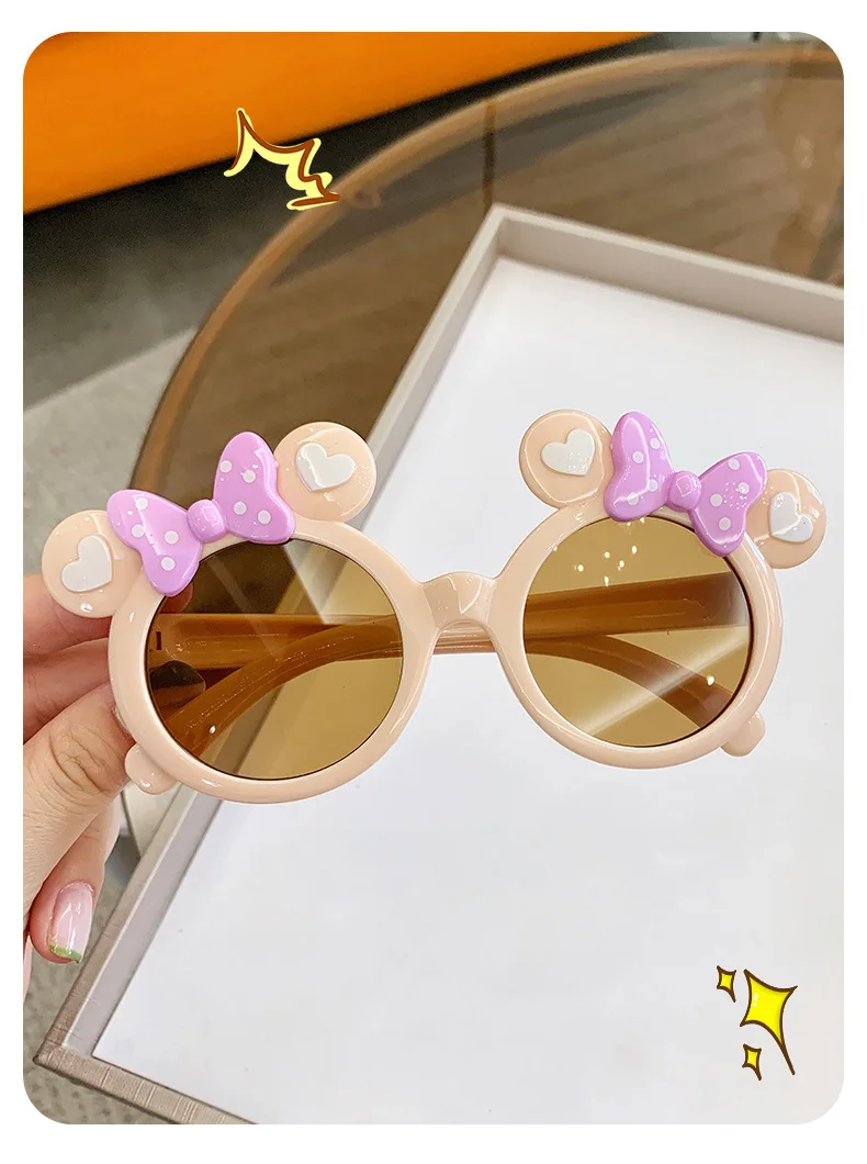 New Children Cute Cartoon UV400 Sunglasses Boys Girls Colors Outdoor Kids Sun Protection Sunglasses Baby Sport Shades Glasses