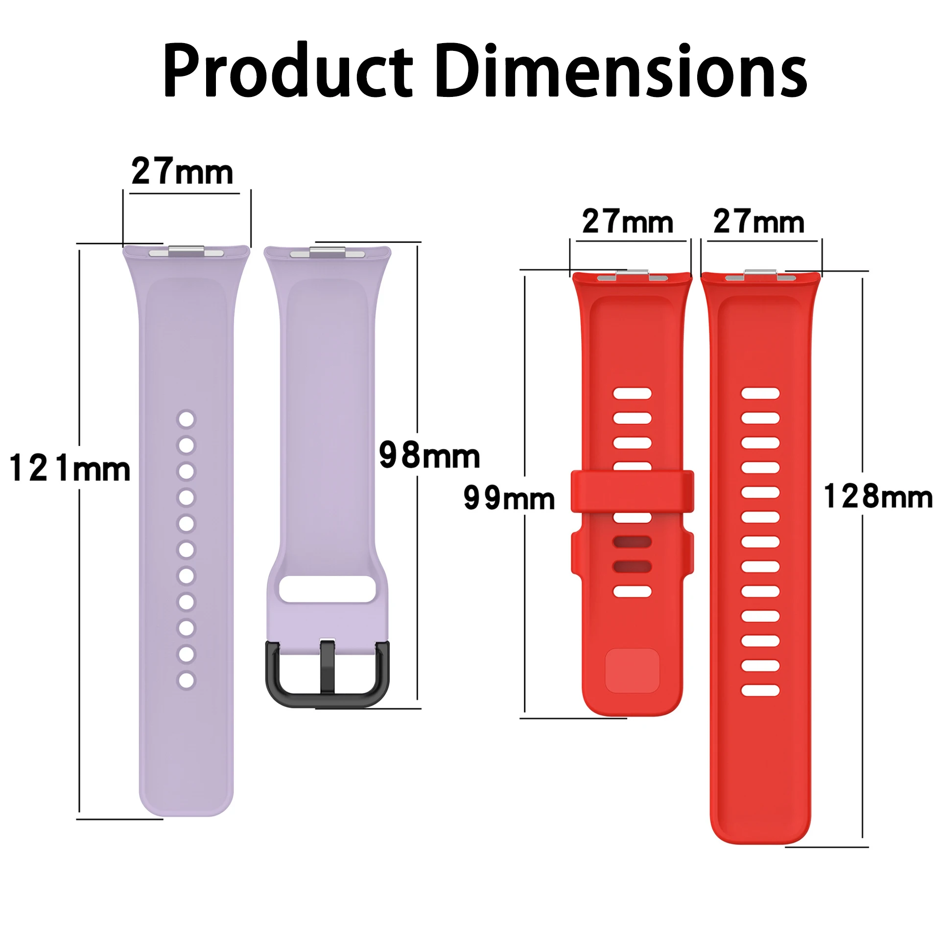 Original Silicone Strap For Redmi Watch 4 5 6/6 Active/Lite For Xiaomi Smart Band 10 Pro/8 Pro/9 Pro Bracelet Correa Accessories