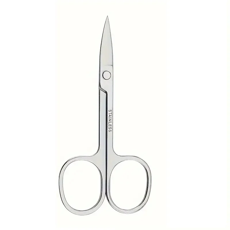 Professional Stainless Steel Eyebrow Scissors Sharp Blades for Precise Facial Hair Eyebrows Beard Nose Nail & Foot Manicure Tool