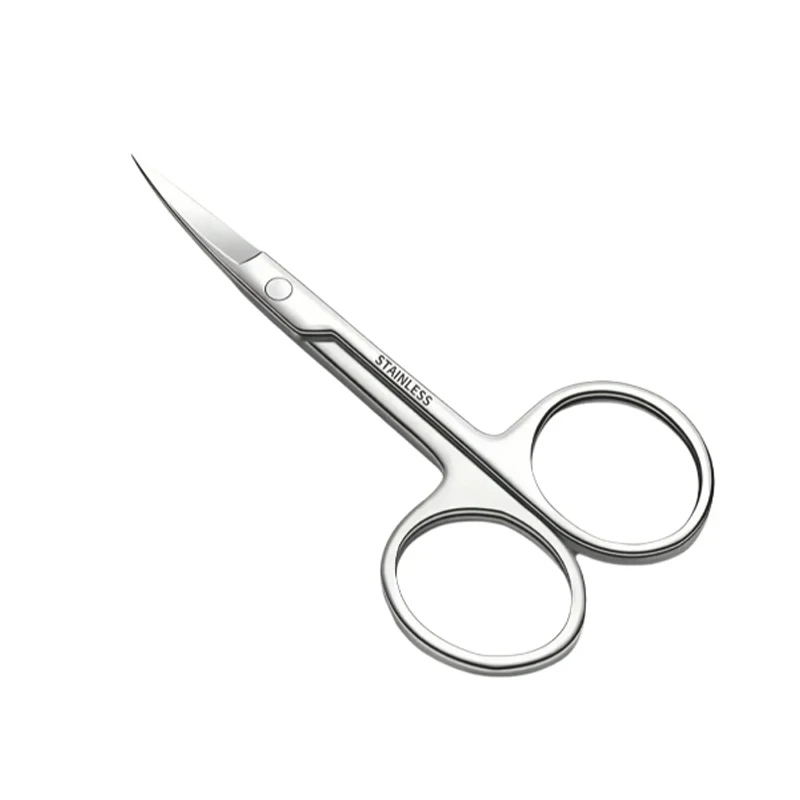 Professional Stainless Steel Eyebrow Scissors Sharp Blades for Precise Facial Hair Eyebrows Beard Nose Nail & Foot Manicure Tool