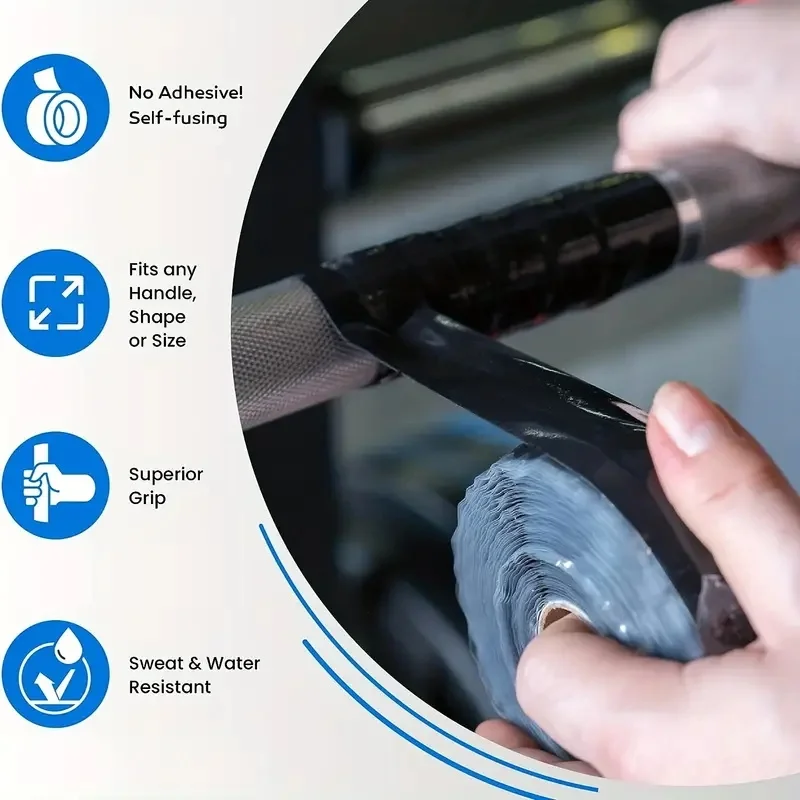 Multipurpose Waterproof Self Fusing Silicone Tape, for Pipe/Hose/Roof/Auto/Marine Leak Repair, High Temp Resistant, Strong Seal