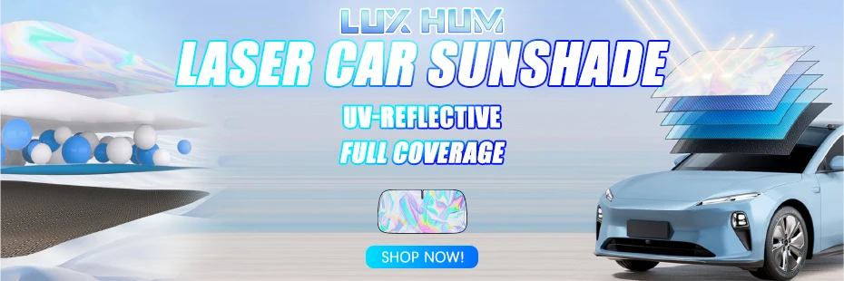 UV-Reflective Car Sun Shade Cover Rear Windshield Sun Protection Sunshade Heat-Isolation Car Privacy Curtains Foldable Storage