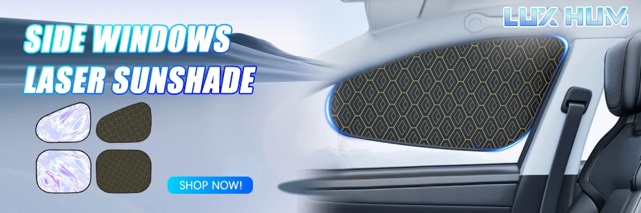 UV-Reflective Car Sun Shade Cover Rear Windshield Sun Protection Sunshade Heat-Isolation Car Privacy Curtains Foldable Storage