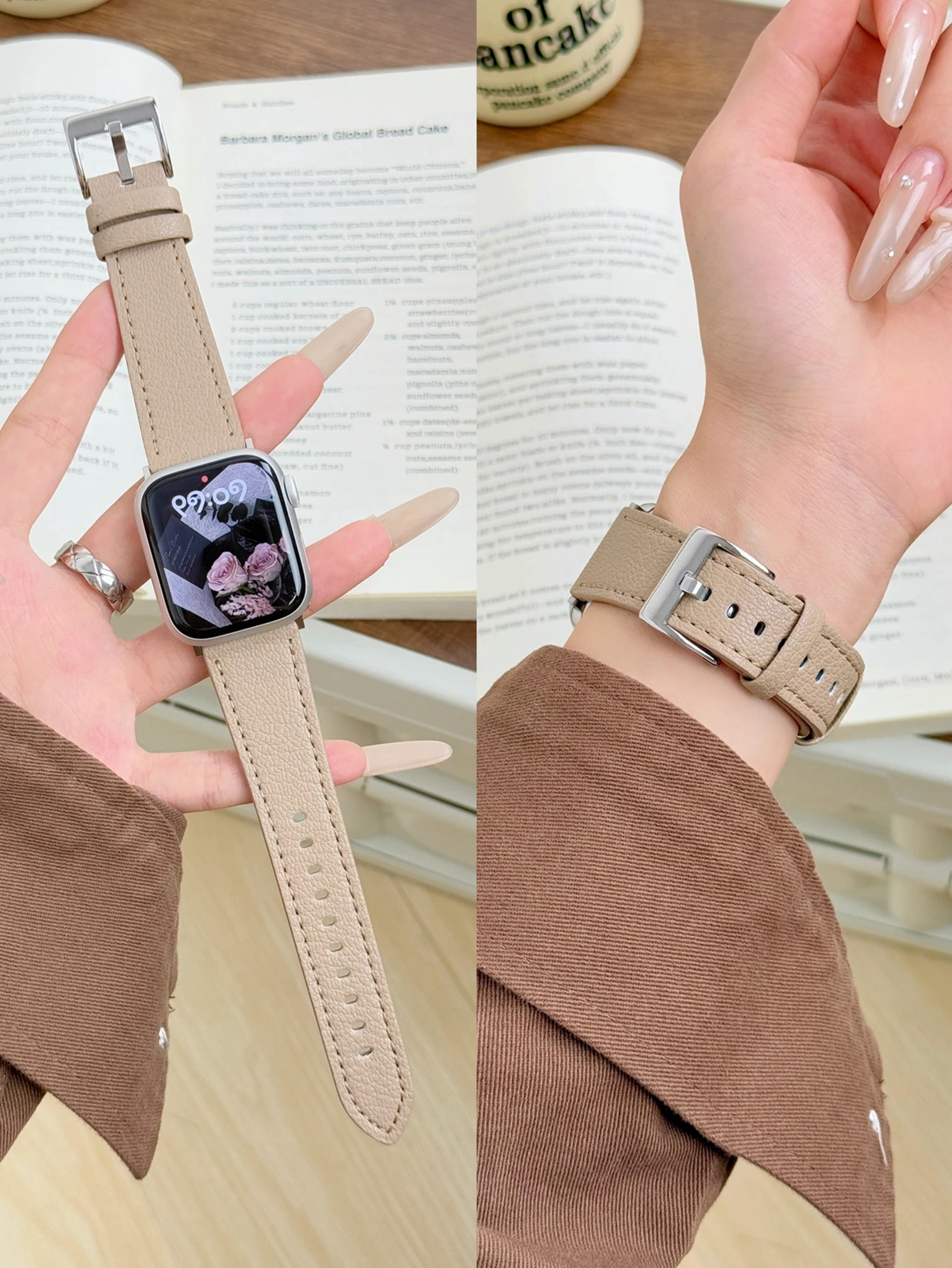 Leather Loop For Apple Watch Band For Women Sport Correa 38mm 40mm 41mm 42mm 44mm 45mm 46mm 49mm , Strap For IWatch