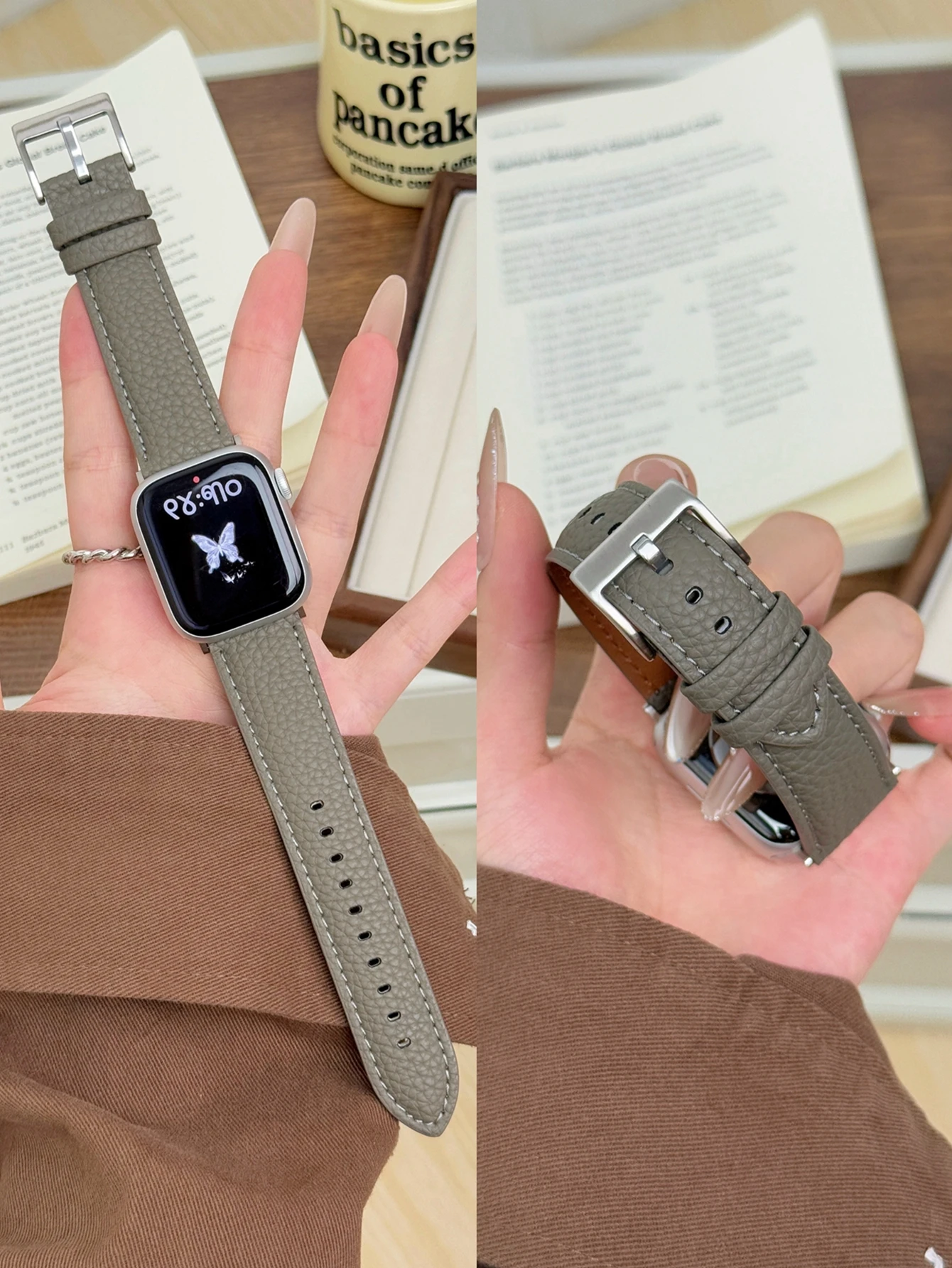 Leather Loop For Apple Watch Band For Women Sport Correa 38mm 40mm 41mm 42mm 44mm 45mm 46mm 49mm , Strap For IWatch