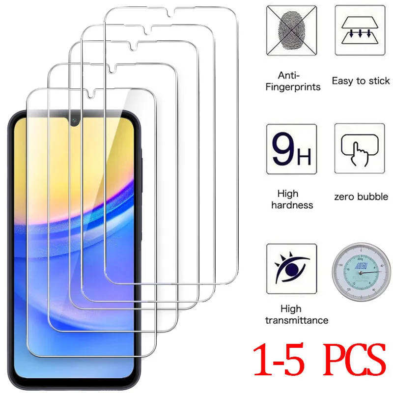 9H Screen Protector for Samsung A15 A16 A56 A36 A17 A14 A25 A24 A55 A53 A52 A57 A37 A34 A35 Tempered Glass Samsung Galaxy A15