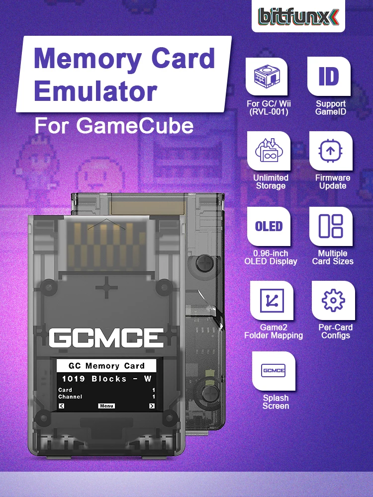 Bitfunx PSxMemCard Gen2 Store Game Saves for PS1 and PS2 Games for PlayStation1 PS one Playstation2 Game Consoles
