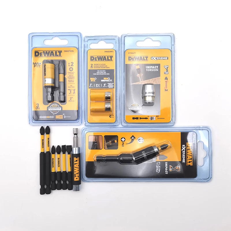 DEWALT Tool Accessories Combination Series Cross Slotted PH2 89MM 57MM 50MM Silver/Yellow Ring Sleeve Extension Rod