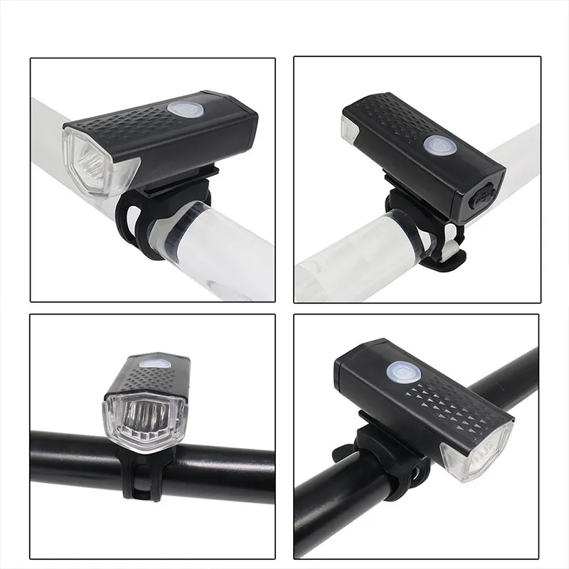 Bike Light Set Bicycle Headlight Taillight USB Rechargeable MTB Bike Front Rear Lamp Set Cycling Flashlight Bicycle Accessories