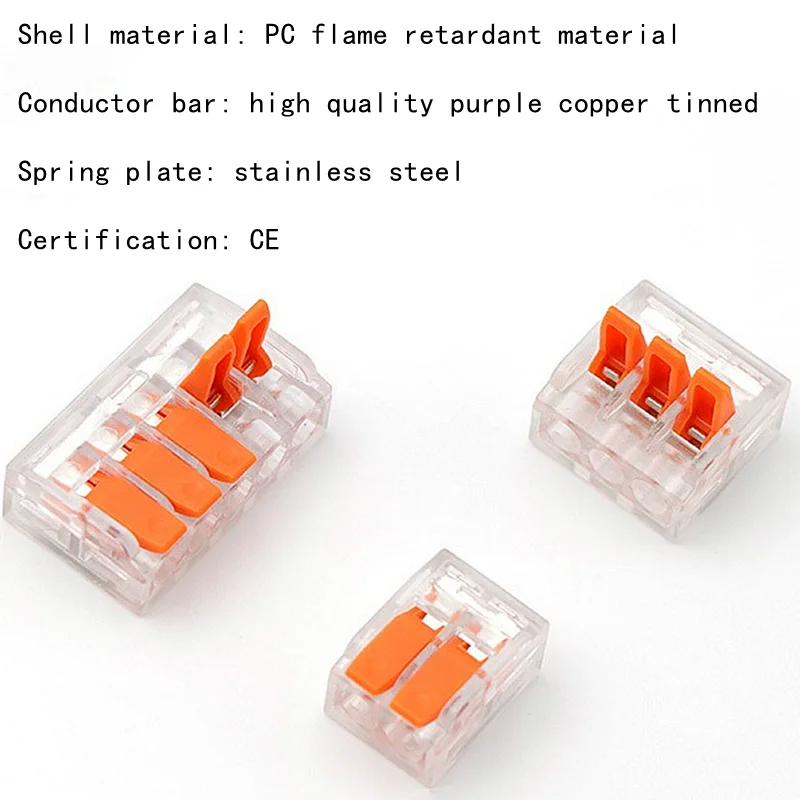 10-75 Pcs Orange Universal Type Quick Plug-in Terminals,Electrical Equipment Connectors,Wire Connector Terminals,250V/32A