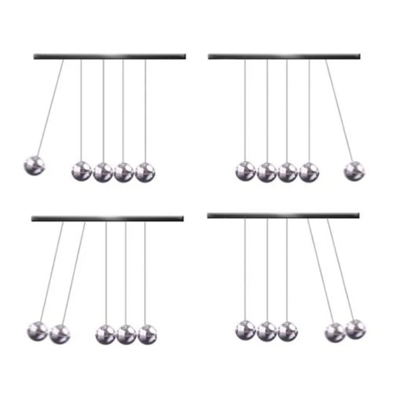 Physical Science Toy Newton Balance Pendulum Ball Collision Energy Conservation Law Ball Office Desktop Decoration Holiday Gift