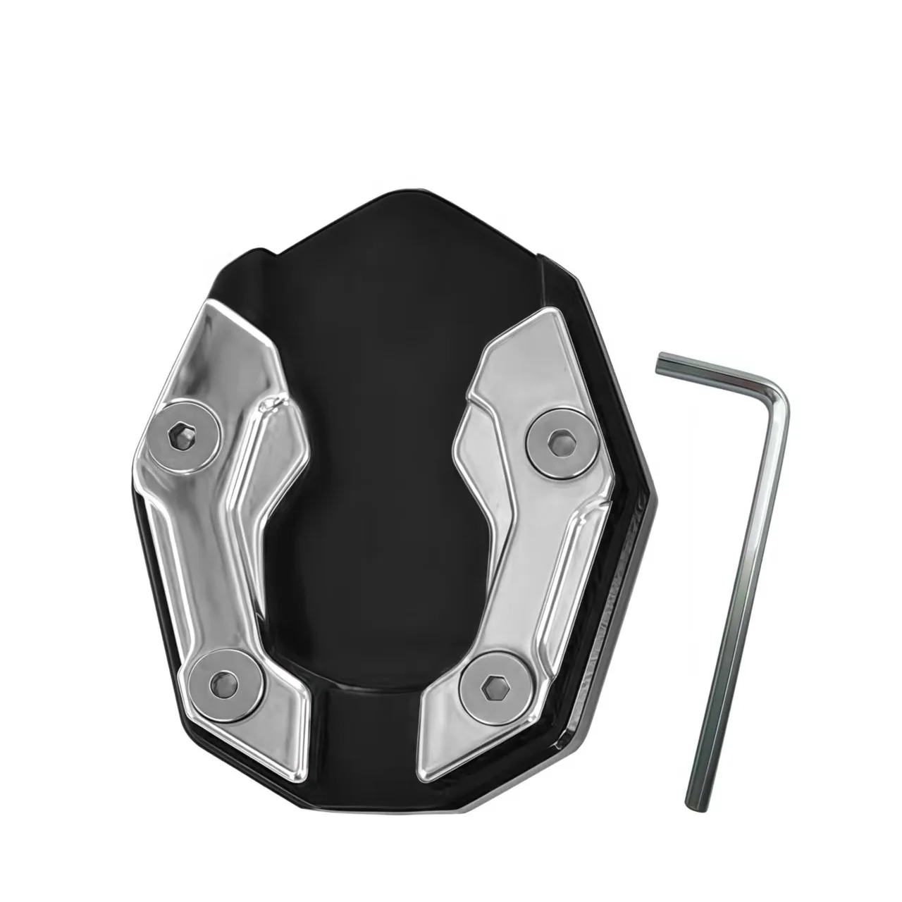 Scooter Motorbike Accessories Extension Foot Pad Support Plate Aluminum Alloy Motorcycle Bike Kickstand Extender Foot Side Stand