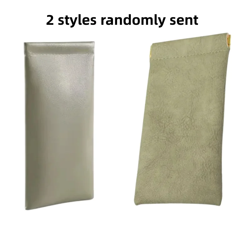 2pcs Automatic Closed Sunglasses Case PU Leather Glasses Storage Bag Waterproof Glasses Protective Cover Eyewear Storage Bag