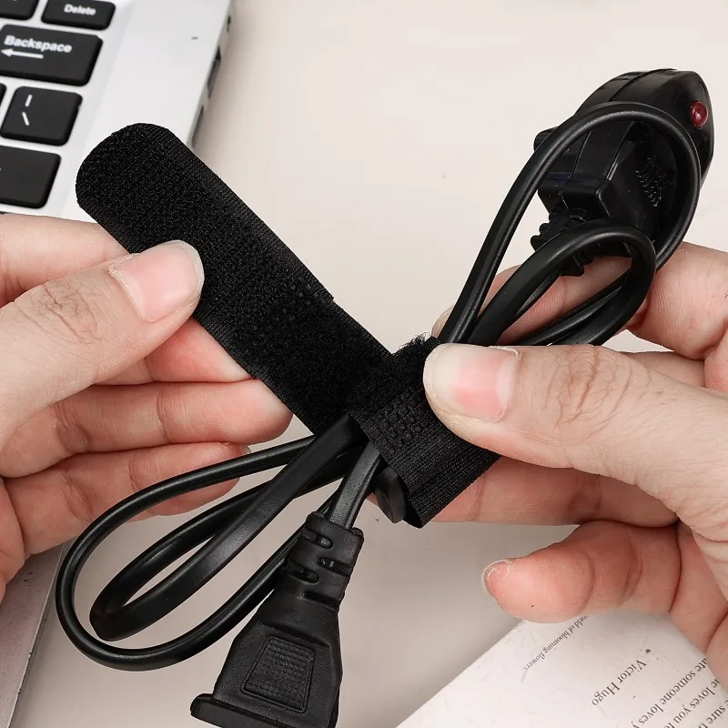 10-100pcs Reusable Hook and Loop Tie-downs Adjustable Nylon Cable Ties Nylon Fasteners Cord Straps Organizer for Securing Wires
