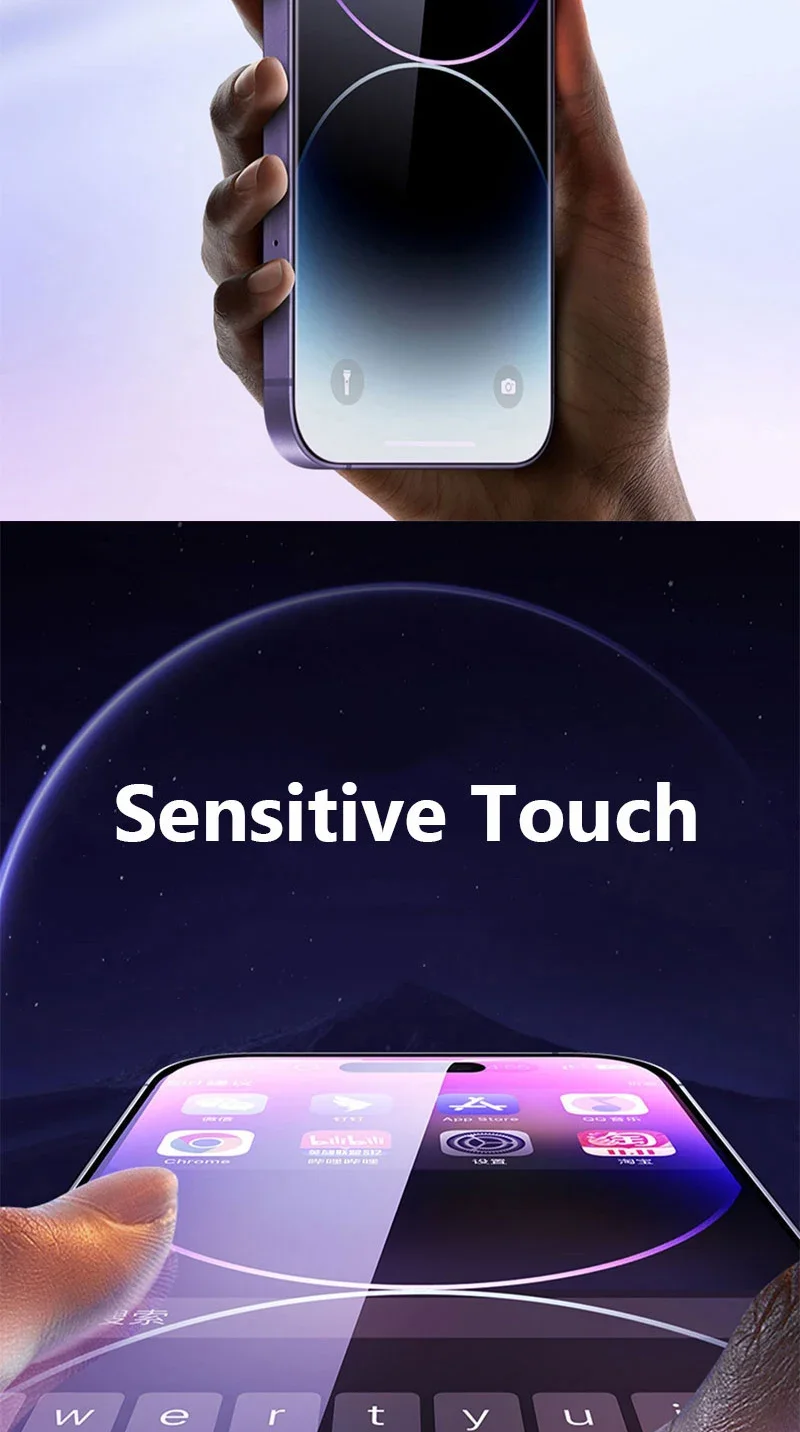 1-5PCS HD-Definition Tempered Glass for iPhone 17 14 13 12 11 16 15 Pro Max 12 13 X Xs Max XR Glass Screen Protector
