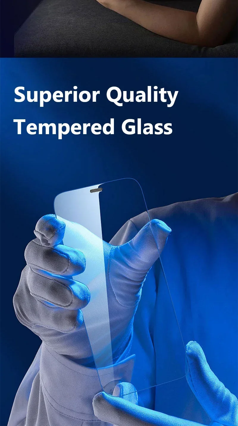 1-5PCS HD-Definition Tempered Glass for iPhone 17 14 13 12 11 16 15 Pro Max 12 13 X Xs Max XR Glass Screen Protector