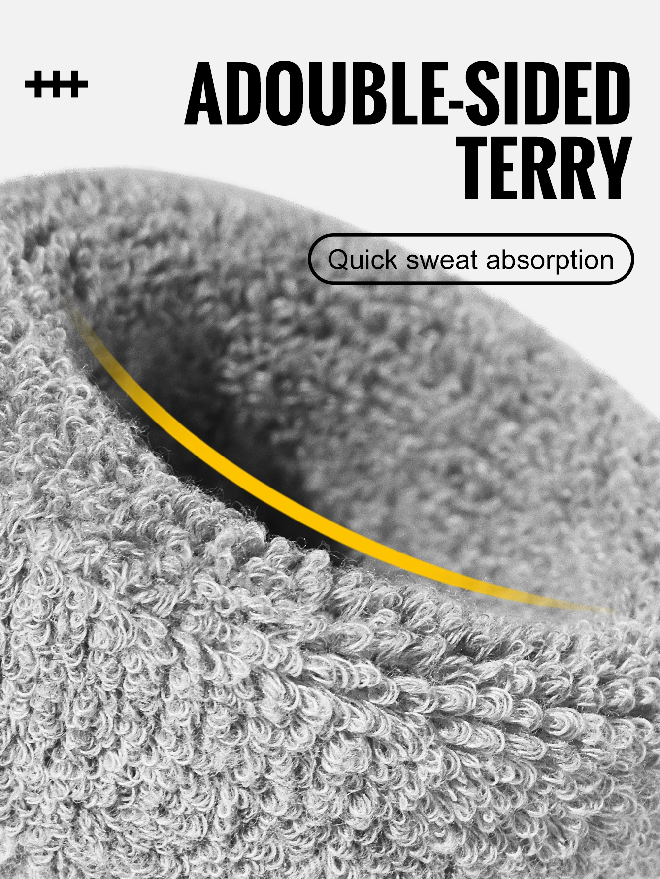 WRELS Wristband Sweatband Absorbent Thick Terry Cloth Gym Fitness Basketball Tennis Yoga Weightlifting Running Sport Wrist Band