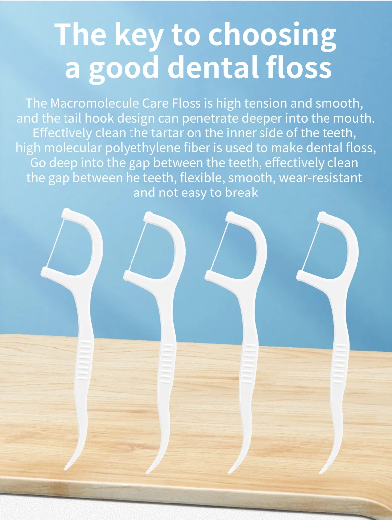 600/300/150/50pcs Ultra-Fine Toothpicks, Home Set, Portable and Disposable Care Floss- Deep Cleaning for Oral Care