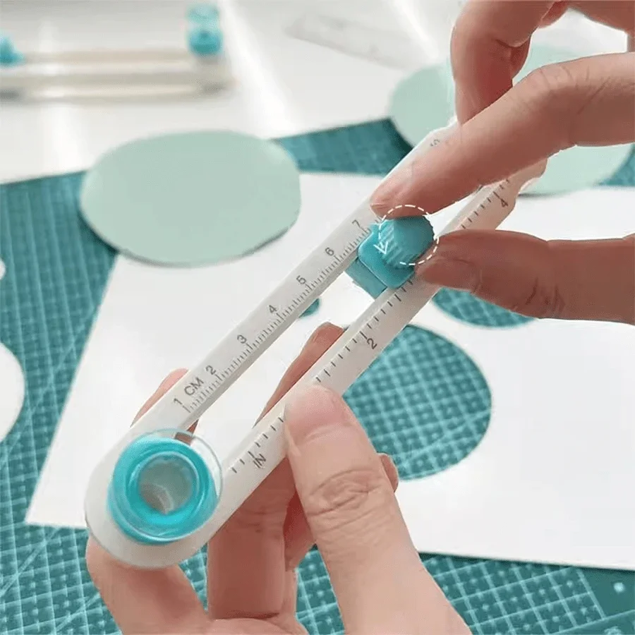 360° Adjustable Circle Cutter & Replacement Blade - Precision Scrapbooking Tool for Perfect Circular Paper Cuts
