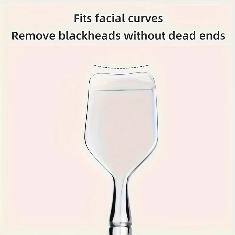 1Pcs Double-Ended Blackhead Remover: Facial Pore Cleanser, Exfoliator, and Massage Tool for Smooth Skin