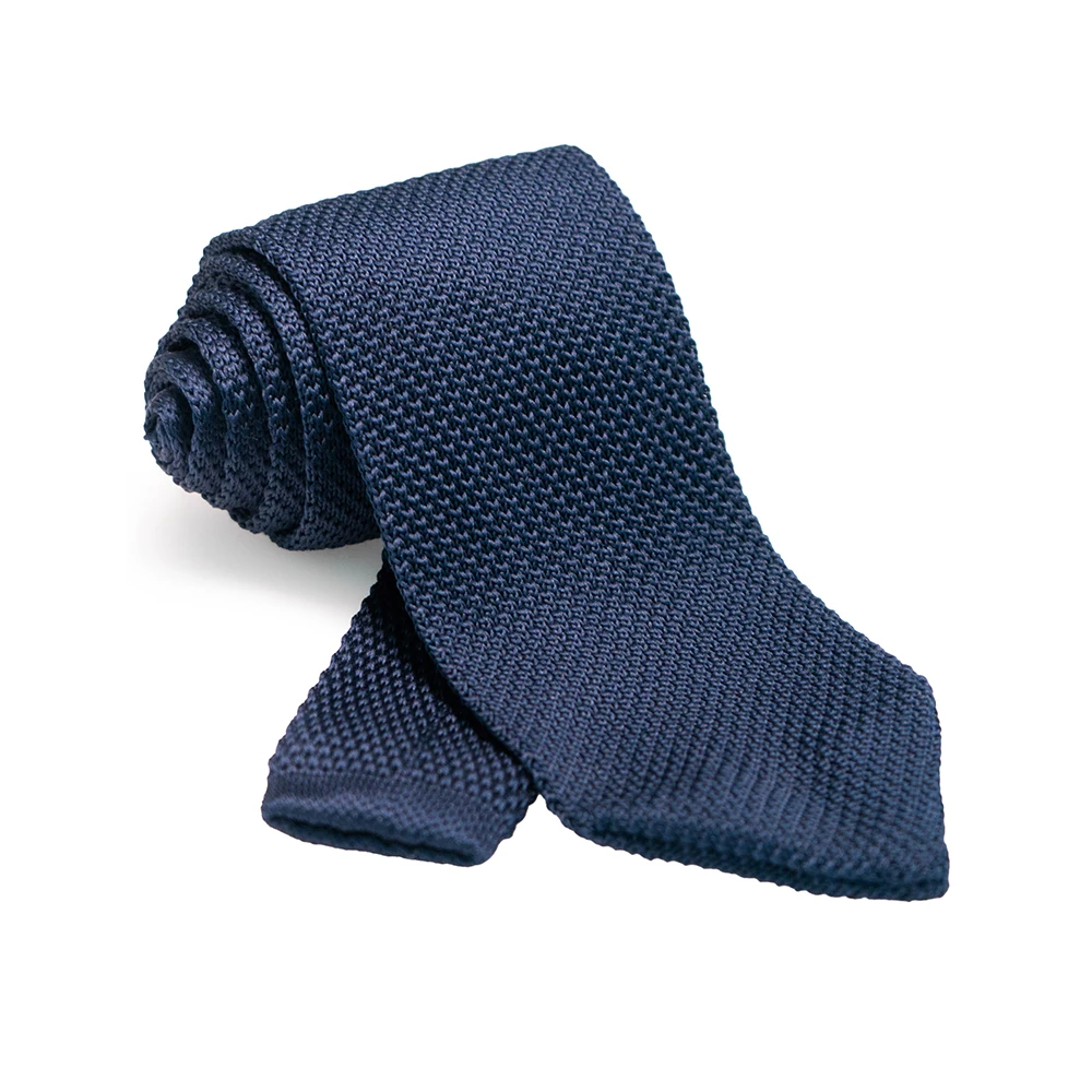 New Style Fashion Men's Solid Color Tie 8cm Knitted Ties Cotton Neck Ties For Men Business Wedding Cravat Accessories Gift