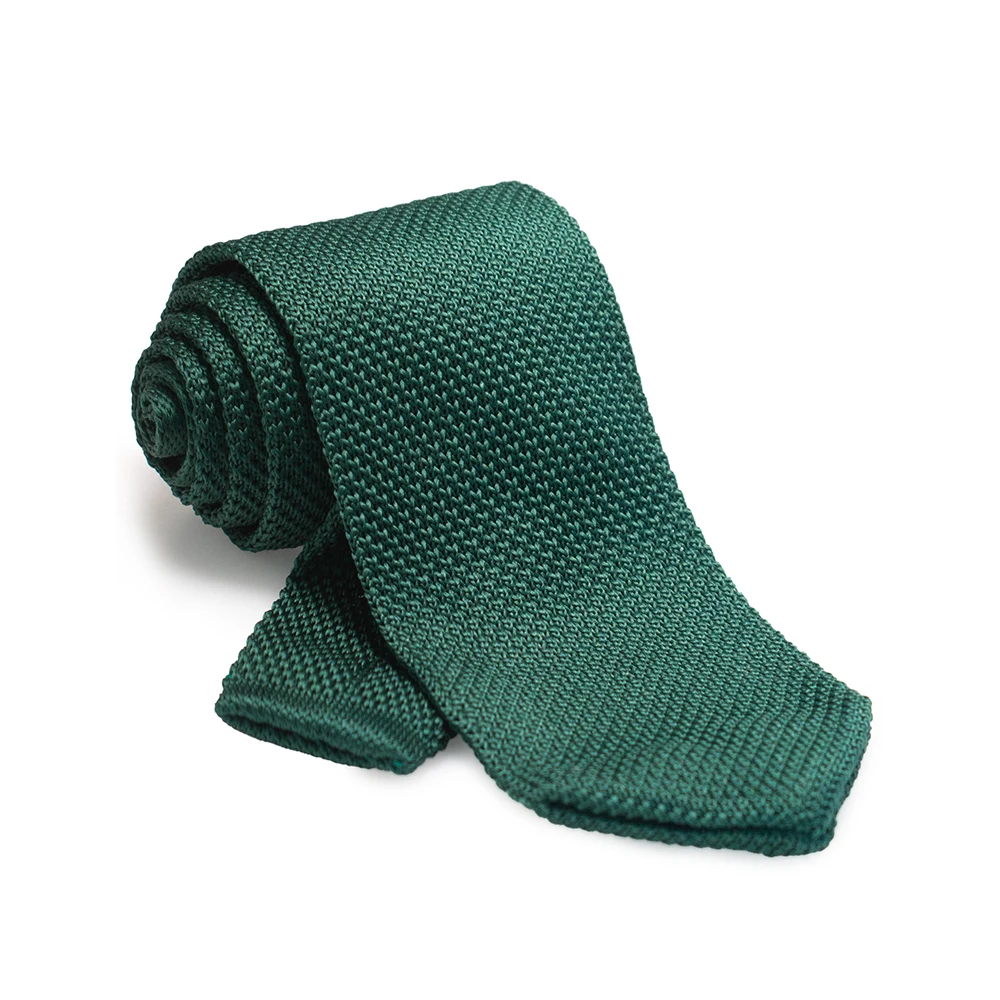 New Style Fashion Men's Solid Color Tie 8cm Knitted Ties Cotton Neck Ties For Men Business Wedding Cravat Accessories Gift