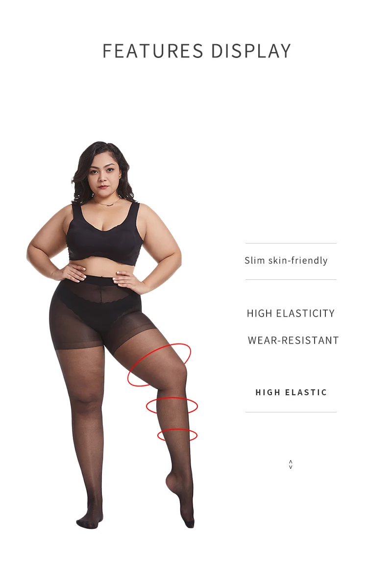 7pcs/lot 20D Tights Ultra-thin Women Plus Size Tights Large Size 120kg Pantyhose Sexy Super Elastic Queen Size Nylon Pantyhose