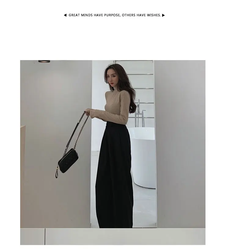 2022 Spring Suit Pants Female Solid Wide Leg Pants Women Full Length Pants Ladies High Quality Simple Casual Straight Pants