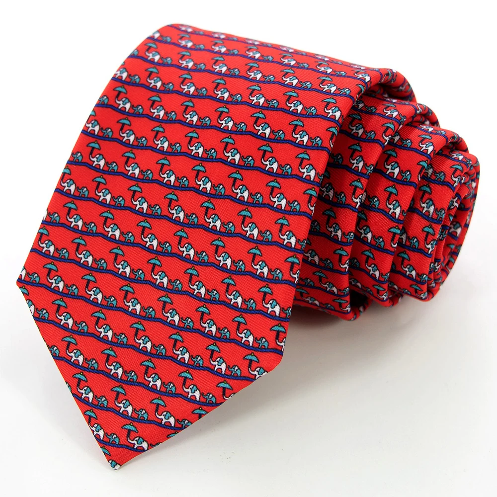 New Men's Fashion Print Tie Hand-Made 8cm Silk Necktie Paisley Floral Geometric Neck Tie for Business Party Wedding Gift
