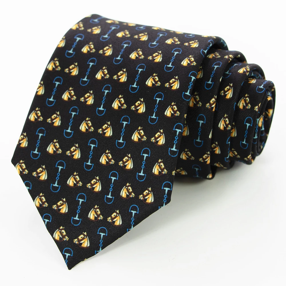 New Men's Fashion Print Tie Hand-Made 8cm Silk Necktie Paisley Floral Geometric Neck Tie for Business Party Wedding Gift