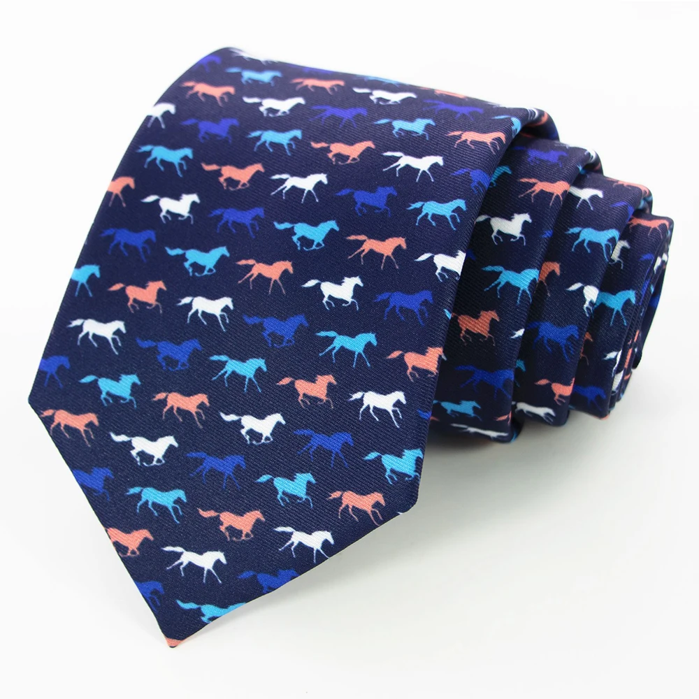 New Men's Fashion Print Tie Hand-Made 8cm Silk Necktie Paisley Floral Geometric Neck Tie for Business Party Wedding Gift