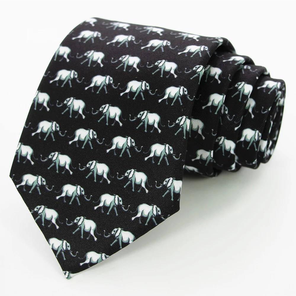 New Men's Fashion Print Tie Hand-Made 8cm Silk Necktie Paisley Floral Geometric Neck Tie for Business Party Wedding Gift
