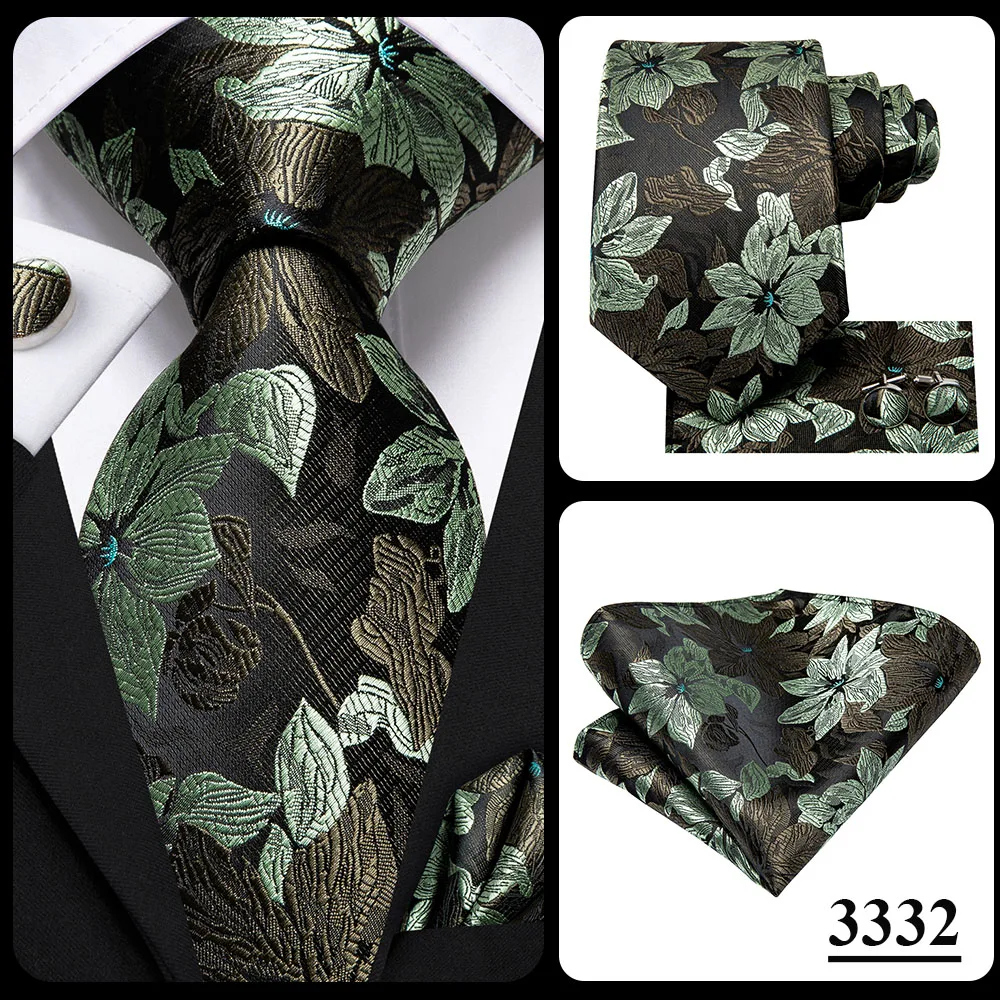 Hi-Tie Peacock Blue Novelty Design Wedding Tie For Men Hanky Cufflinks Gift Mens Necktie Set Business Party Dropshipping