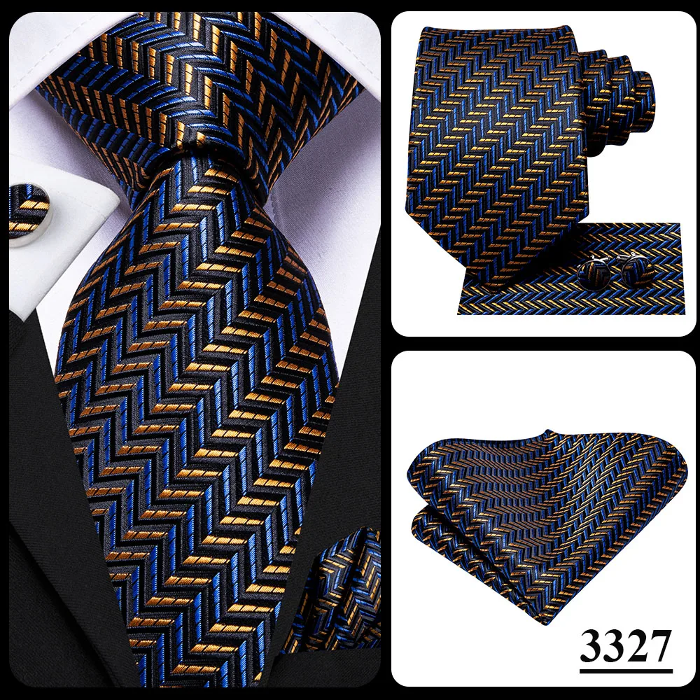 Hi-Tie Peacock Blue Novelty Design Wedding Tie For Men Hanky Cufflinks Gift Mens Necktie Set Business Party Dropshipping
