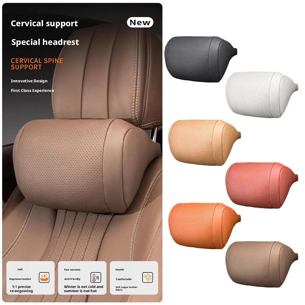Universal Car Seat Headrest Neck Pillow, 3D Ergonomic Travel Neck Rest, Soft Fluffy Comfortable Neck Support, Protection