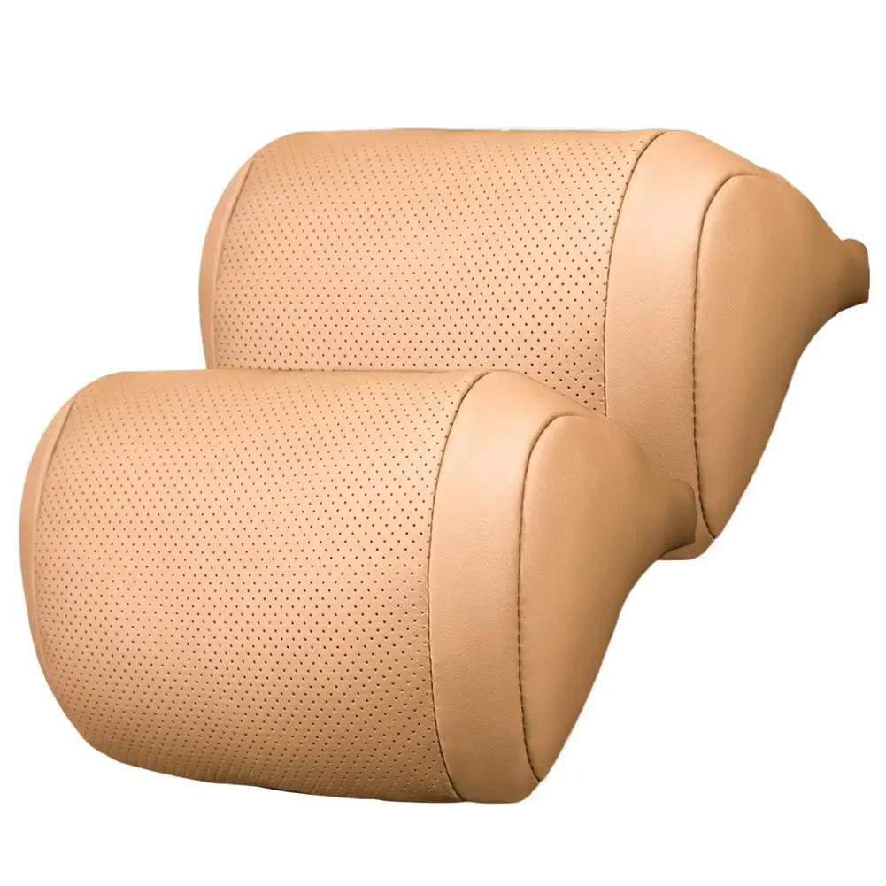 Universal Car Seat Headrest Neck Pillow, 3D Ergonomic Travel Neck Rest, Soft Fluffy Comfortable Neck Support, Protection