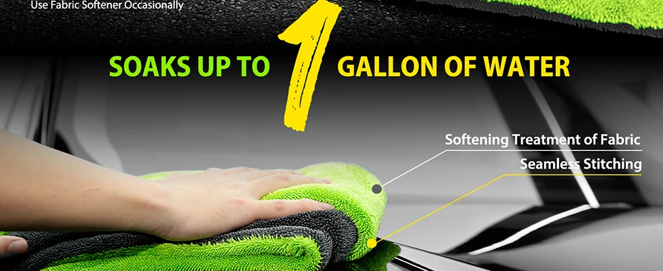 1400GSM Heavy Duty Car Drying Towel 60x120cm Oversized Double-Side Cleaning Cloth Super Absorbent Ultra-Soft Scratch-Free Towel