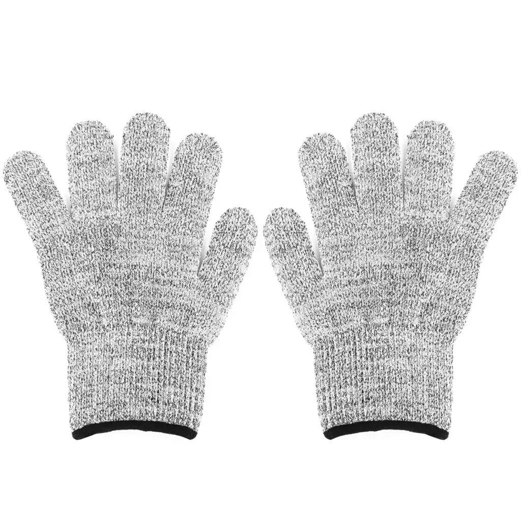 Level 5 HPPE Anti-Cut Gloves Kitchen Gardening Anti-Cut Knitted Gloves Anti-Thorn Wear-Resistant Glass Building Cutting Gloves