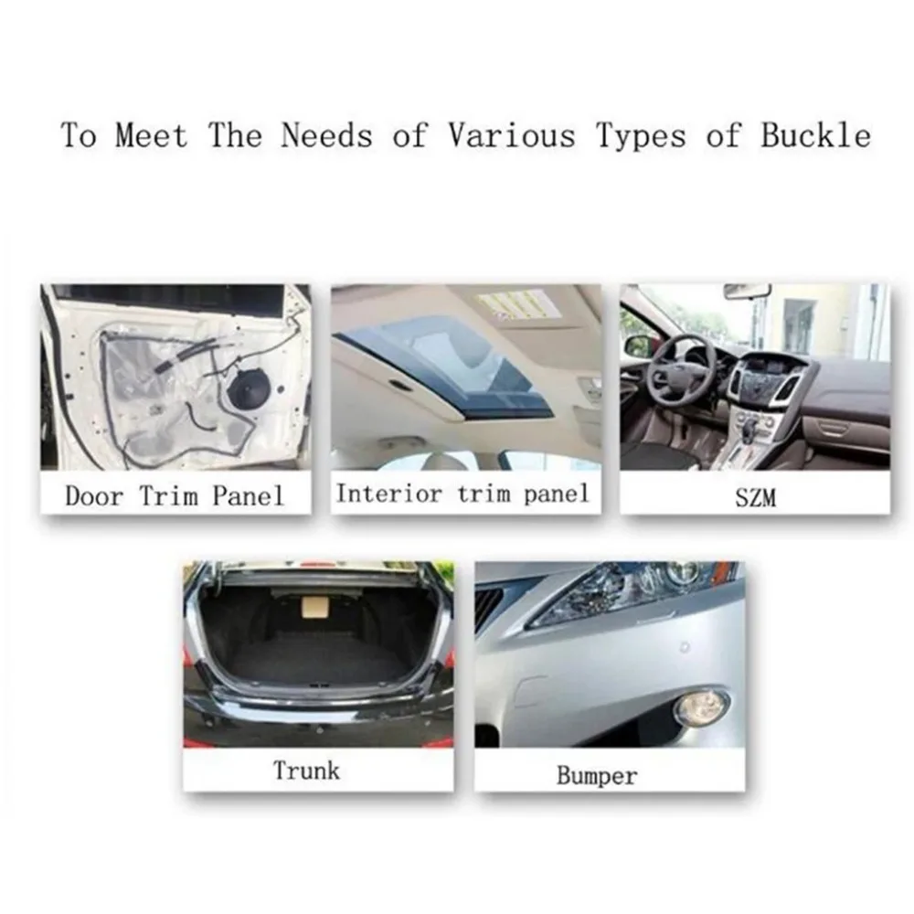 500/200/100Pcs 30 Kinds Universal Mixed Auto Fastener Car Bumper Clips Retainer Car Fastener Rivet Door Panel Liner for All Car
