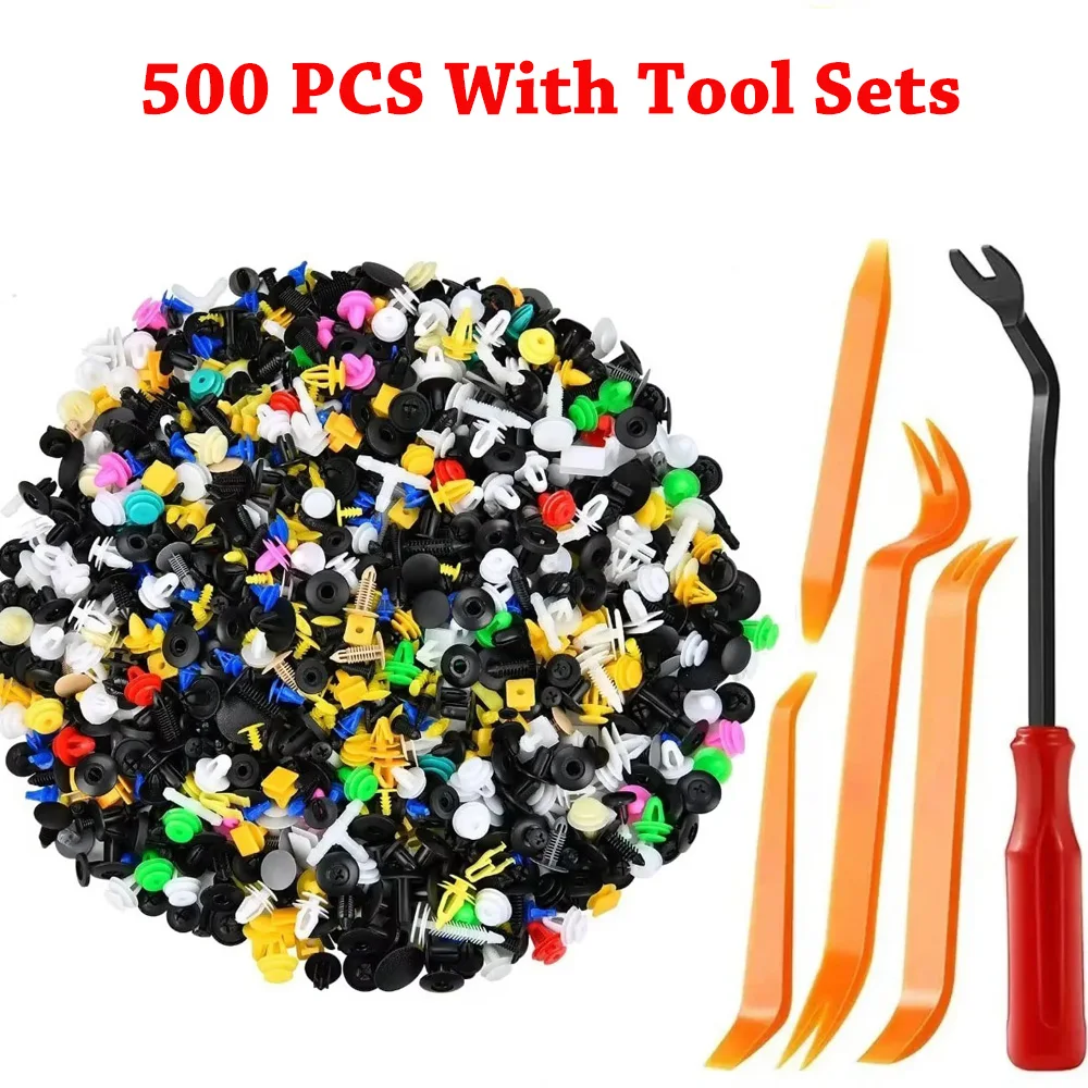 500/200/100Pcs 30 Kinds Universal Mixed Auto Fastener Car Bumper Clips Retainer Car Fastener Rivet Door Panel Liner for All Car