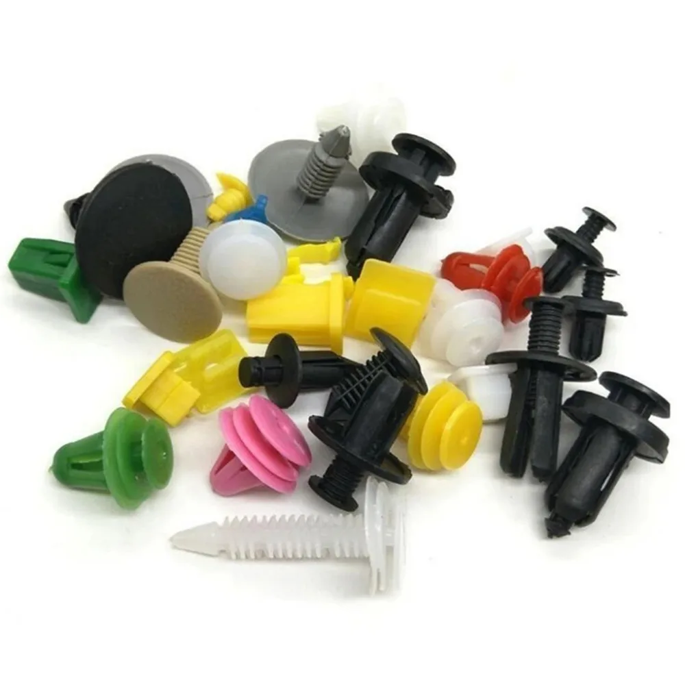 500/200/100Pcs 30 Kinds Universal Mixed Auto Fastener Car Bumper Clips Retainer Car Fastener Rivet Door Panel Liner for All Car