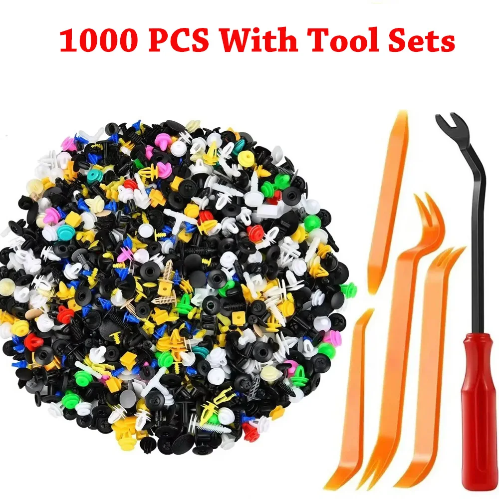 500/200/100Pcs 30 Kinds Universal Mixed Auto Fastener Car Bumper Clips Retainer Car Fastener Rivet Door Panel Liner for All Car