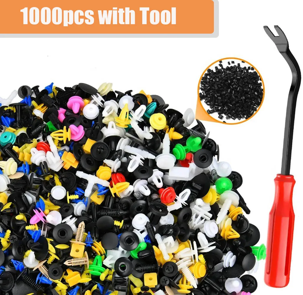 500/200/100Pcs 30 Kinds Universal Mixed Auto Fastener Car Bumper Clips Retainer Car Fastener Rivet Door Panel Liner for All Car