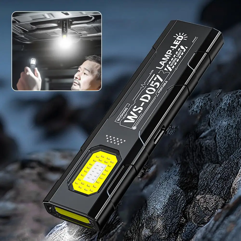 Outdoor LED Flashlight 550Lm Portable Mini Torch Light Pocket Lantern Flood Work Light with 5 Modes